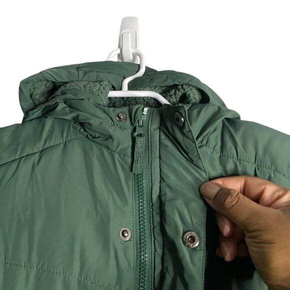 Mountain Warehouse Boy's Green Full Zip Hooded Puffer Jacket - Picture 5 of 10